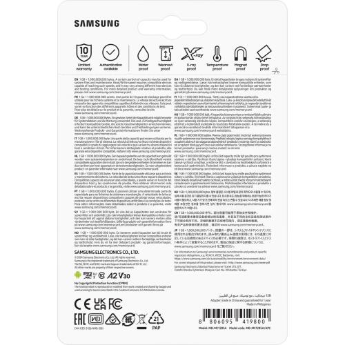 SAMSUNG Evo Plus 128GB U3,V30,A2,Class 10,4K UHD,160MB/s,160MB/s microSDXC UHS-I HAFIZA KARTI+ADAPTÖRLÜ